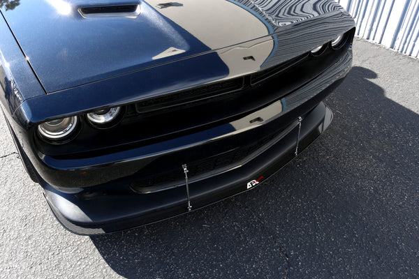 APR Carbon Fiber Front Wind Splitter w/ Rods: Dodge Challenger SRT / Scat Pack 2015 - 2023