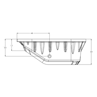 PPE Engine Oil Pan: Jeep Wrangler (18-25) / Gladiator (18-25) 3.6L Heavy-Duty Cast Aluminum