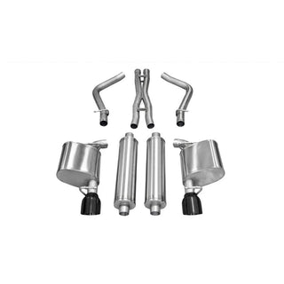 Corsa Performance Black Cat-Back Exhaust: Chrysler 300C 2011-2014