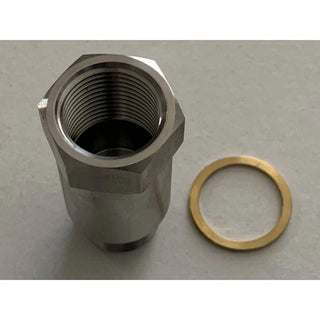 Vibrant O2 Sensor Restrictor Fitting (STRAIGHT) w/ Adjustable Jets (CEL Eliminator)