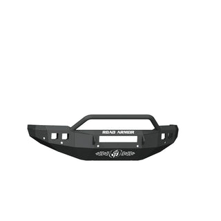 Road Armor Stealth Front Bumper: Fits Most Ram Models w/ Pre-Runner Guard and 6 Sensor Holes