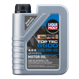 Liqui Moly Top Tec 6600 Motor Oil: Fits Most Models