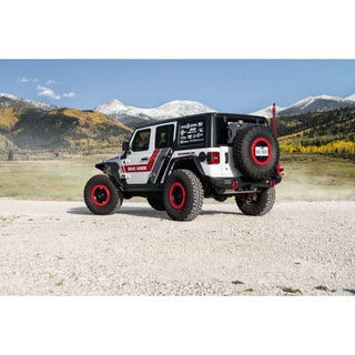 Road Armor Stealth Rear Bumper Mid Width w/ Tire Carrier Assembly: Jeep Wrangler JL 2018-2020