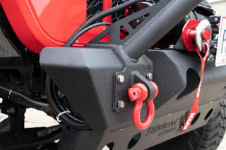 Fishbone Offroad Front Winch Bumper (FRONT): Fits Most Jeep Wrangler / Gladiator Models (2018-2026) - Black Powdercoat