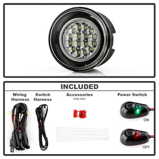 Spyder LED Fog Lights (Clear): Jeep Grand Cherokee 2005 - 2009