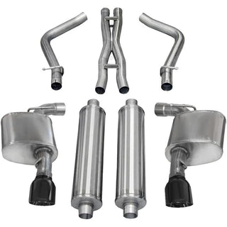 Corsa Extreme Cat-Back Exhaust (Black): 300C / Charger SRT8 2012 - 2014