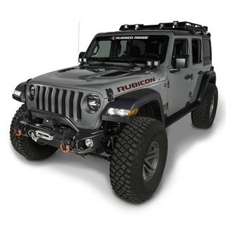 Rugged Ridge Arcus Front Bumper Set w/ Overrider (FRONT): Fits Jeep Wrangler JL/JT 2018-2025