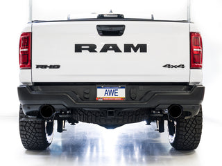 AWE Tuning Dual Rear Exit Catback Exhaust Diamond Black Tips (REAR): Ram 1500 3.0L 2025-2026