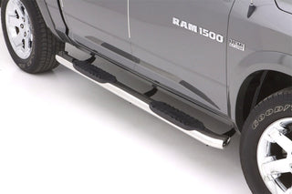 LUND 5in Oval Curved SS Nerf Bars Polished: Fits Ram 2009-2024 3.6L/5.7L Hemi 6.7L Diesel 6.4L 392