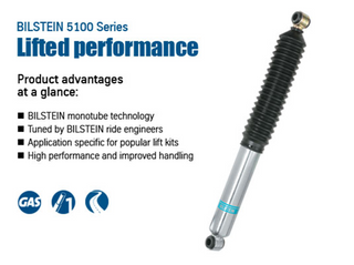 Bilstein B8 5100 Rear Shock: Ram 2500 2014 - 2018 (For OEM Ride Height WITH Air Leveling Suspension)