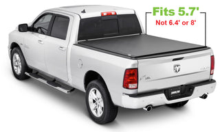 Tonno Pro Lo-Roll Tonneau Cover 5.7ft Fleetside (REAR): Ram 1500 2009-19