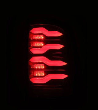 AlphaRex LUXX-Series LED Taillights Black Red: Fits Ram 2009-2018