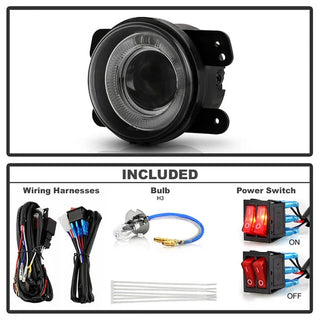 Spyder Halo Projector Fog Lights (Smoke): Dodge Magnum 2005 - 2008