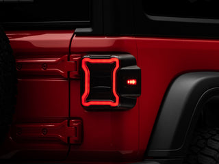 Raxiom LED Tail Lights Smoked Lens: Jeep Wrangler JL 2018-2025 6.4L 392 / 3.6L V6 / 3.0L EcoDiesel