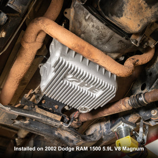 PPE Heavy-Duty Cast Aluminum Transmission Pan: Dodge Ram (94-09) / Durango (98-03) / Dakota (98-03) / Jeep Grand (90-91)