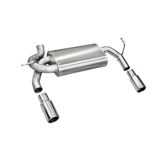 Corsa Performance Polished Sport Axle-Back Exhaust: Jeep Wrangler (2007-2017) / Wrangler JK (2018)