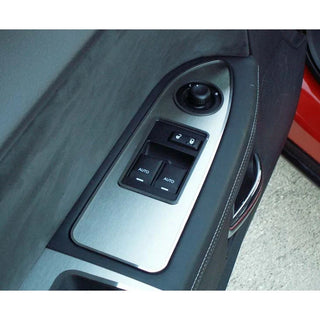 American Car Craft Brushed Door Arm Control Trim: Dodge Challenger R/T SRT8 2008 - 2014