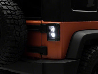 Raxiom Axial Series Vision LED Tail Lights - Black Housing (Clear Lens): Fits Most Hemi Models
