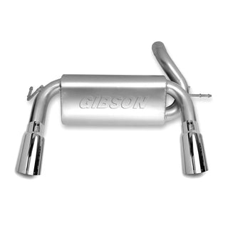 Gibson Aluminized 2.5in Axle-Back Dual Split Exhaust: Jeep Wrangler 2007-2017