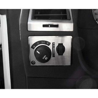 American Car Craft Brushed Light Control Trim Plate: Dodge Challenger R/T SRT8 2008 - 2014
