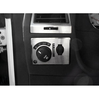American Car Craft Brushed Light Control Trim Plate: Dodge Challenger R/T SRT8 2008 - 2014