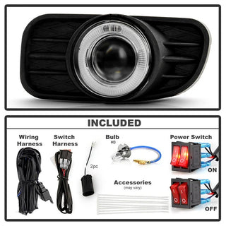Spyder Halo Projector Fog Lights (Clear): Jeep Grand Cherokee 1999 - 2004