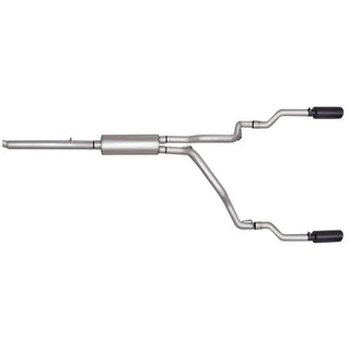 Gibson Black Elite Cat-Back Dual Split Exhaust: Dodge Dakota (05-10) / Ram Dakota 2011