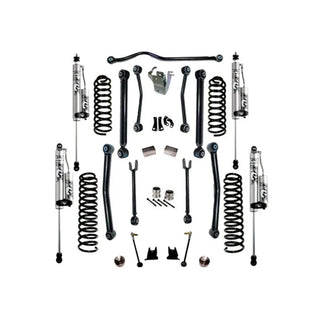 Superlift 4in Suspension Lift Kit w/ Fox 2.0 Reservoir Shocks: Jeep Wrangler JK Unlimited (07-18) - Black