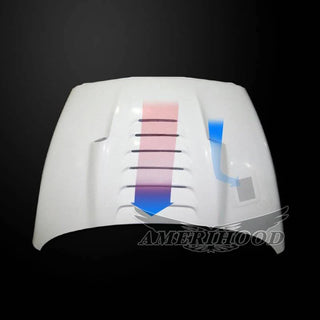 Amerihood TS Functional Ram Air Hood: Dodge Ram 3500 2003 - 2009