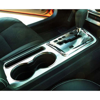 American Car Craft Brushed Outer Shifter Plate: Dodge Challenger R/T SRT8 2008 - 2014