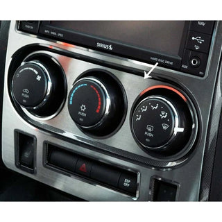 American Car Craft Brushed A/C Control Trim Plate: Dodge Challenger R/T SRT8 2008 - 2014