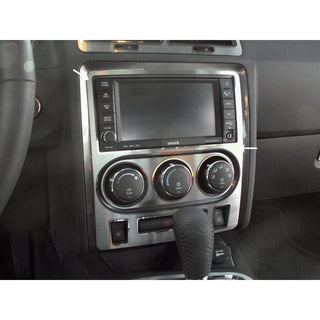 American Car Craft Brushed Center Dash Trim Plate: Dodge Challenger R/T SRT8 2008 - 2014