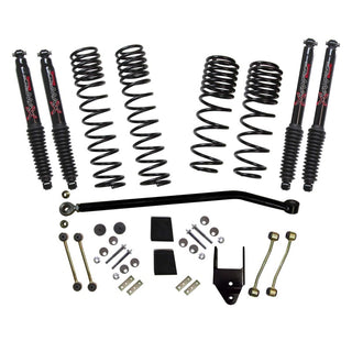 Skyjacker 3.75in Coil Sys w/ Black MAX Shocks: Jeep Wrangler 2021-2024 2.0L Turbo / 2023 6.4L 392