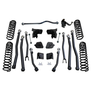 Superlift 4in Rock Runner Series Long Arm Lift Kit w/ Shadow Shocks: Fits Most Jeep Wrangler JK Models (2007-2018)