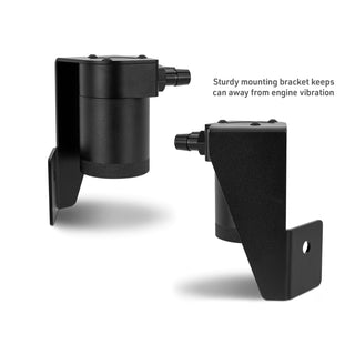 Mishimoto Baffled Oil Catch Can Kit Black (ENGINE): Ram 1500 2025-2026 3.0L Hurricane