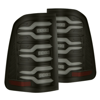 AlphaRex Luxx-Series LED Tail Lights (Black / Smoke): Ram 1500 2025 - 2026