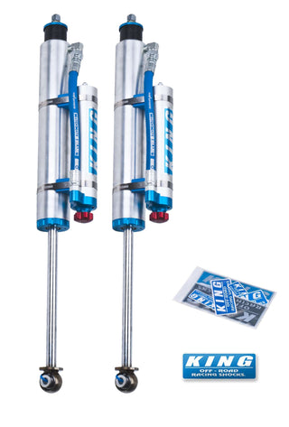 King Shocks Front 2.5 Dia Piggy Hose Reservoir Shock w/ Adjuster (FRONT): Jeep Wrangler 07-17 3.8L/3.6L