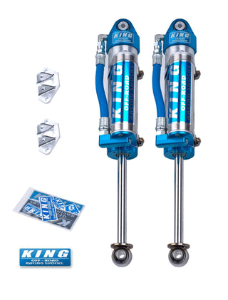 King Shocks Rear 2.5 Dia Piggy Hose Reservoir Shocks w/ Adjuster (REAR): Jeep Wrangler 2007-18