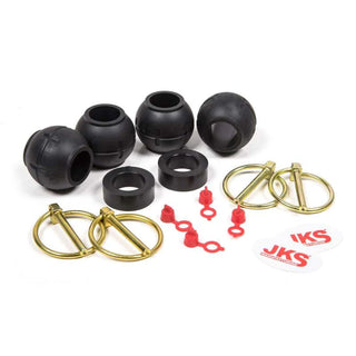 JKS Manufacturing Quicker Disconnect Rebuild Kit: Fits Most Jeep Wrangler Models (2007-2018) w/ Spherical Bushings and Poly Spacers