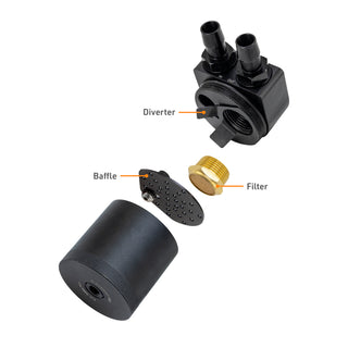 Mishimoto Baffled Oil Catch Can Kit Black (ENGINE): Ram 1500 2025-2026 3.0L Hurricane