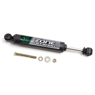 Zone Offroad Single Steering Stabilizer: Jeep Wrangler JK (07-18) / Grand Cherokee (05-10) - Black