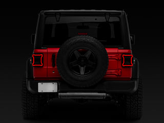 Raxiom Axial Plateau LED Tail Lights Smoked Lens: Jeep Wrangler JL 2018-2025 6.4L 392 / 3.6L V6 / 3.0L EcoDiesel