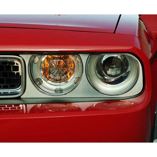 American Car Craft Brushed Headlight Surrounds: Dodge Challenger R/T SRT8 2008 - 2014