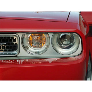 American Car Craft Brushed Headlight Surrounds: Dodge Challenger R/T SRT8 2008 - 2014
