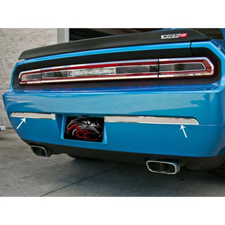 American Car Craft Brushed & Polished Bumper Insert Trim Plate: Dodge Challenger R/T SRT8 2008 - 2014