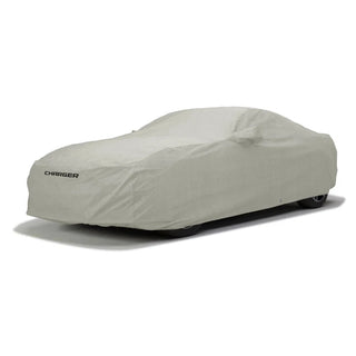 Covercraft Car Cover: Dodge Charger 2006-2023 w/ Rear Spoiler / Antenna Pkt 3-Layer Moderate Climate Logo