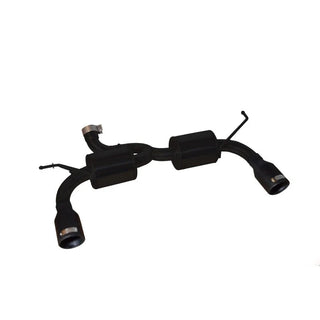 Injen Stealth Black Axle-Back Exhaust: Jeep Wrangler 2007-2017 w/ 4in Black Tips