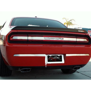 American Car Craft Polished Tag Back Plate: Dodge Challenger R/T SRT8 2008 - 2014