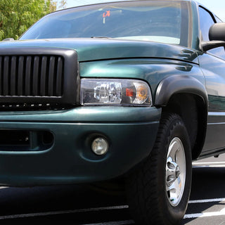 Spec D Euro Head Lights (Black): Dodge Ram 1994 - 2001