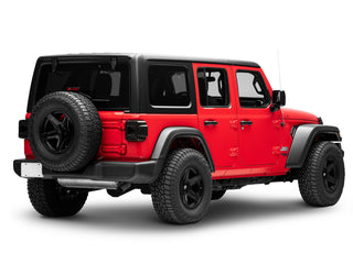 Raxiom Axial Plateau LED Tail Lights Smoked Lens: Jeep Wrangler JL 2018-2025 6.4L 392 / 3.6L V6 / 3.0L EcoDiesel